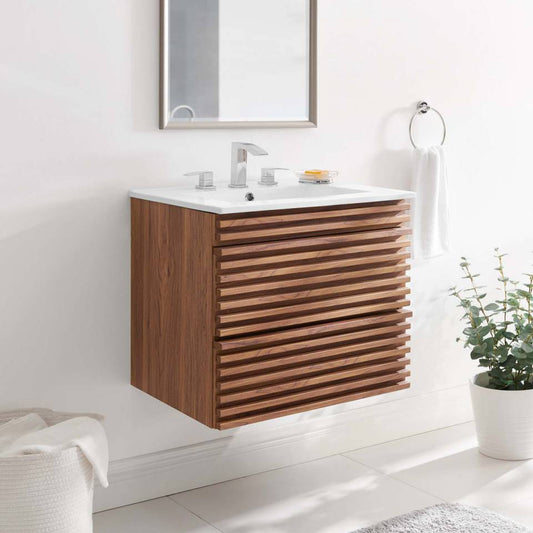 Modway Render 24" Wall-Mount Bathroom Vanity | Bathroom Accessories | Modishstore