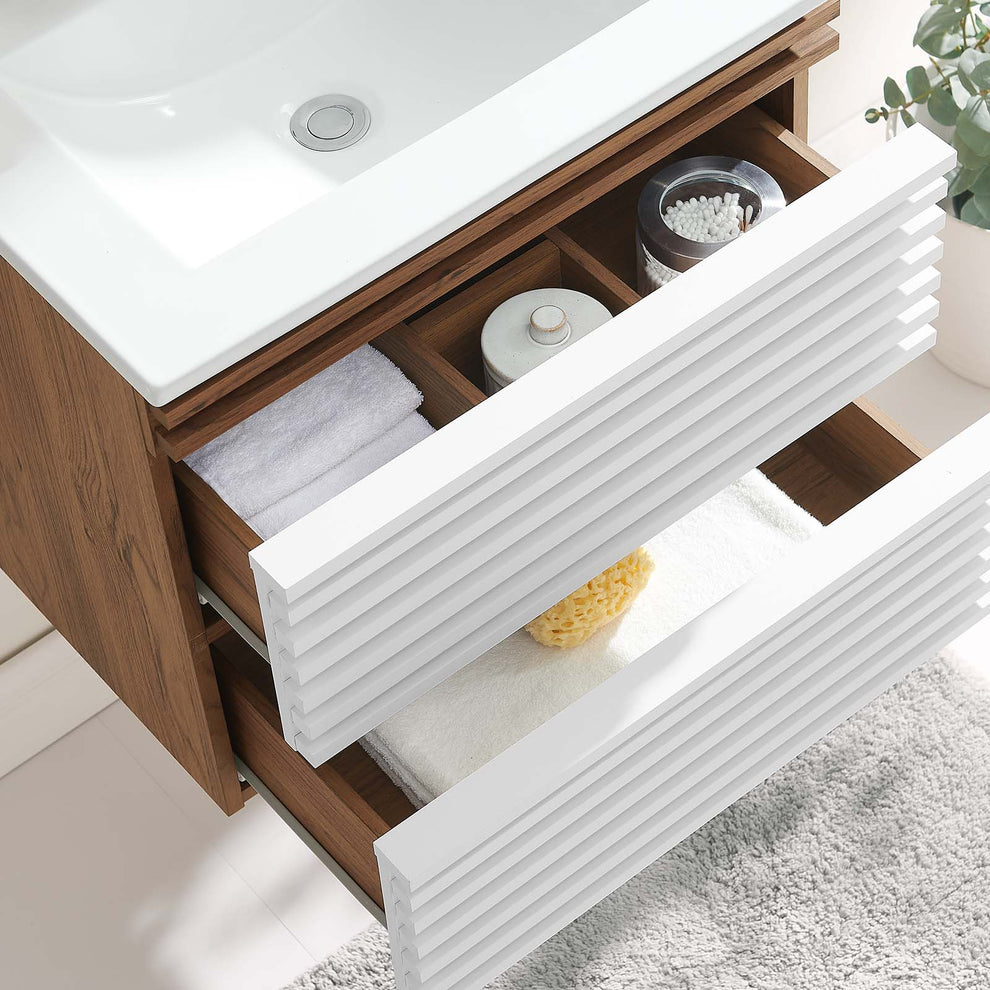 Modway Render 24" Wall-Mount Bathroom Vanity - EEI-4433 | Bathroom Accessories | Modishstore - 35