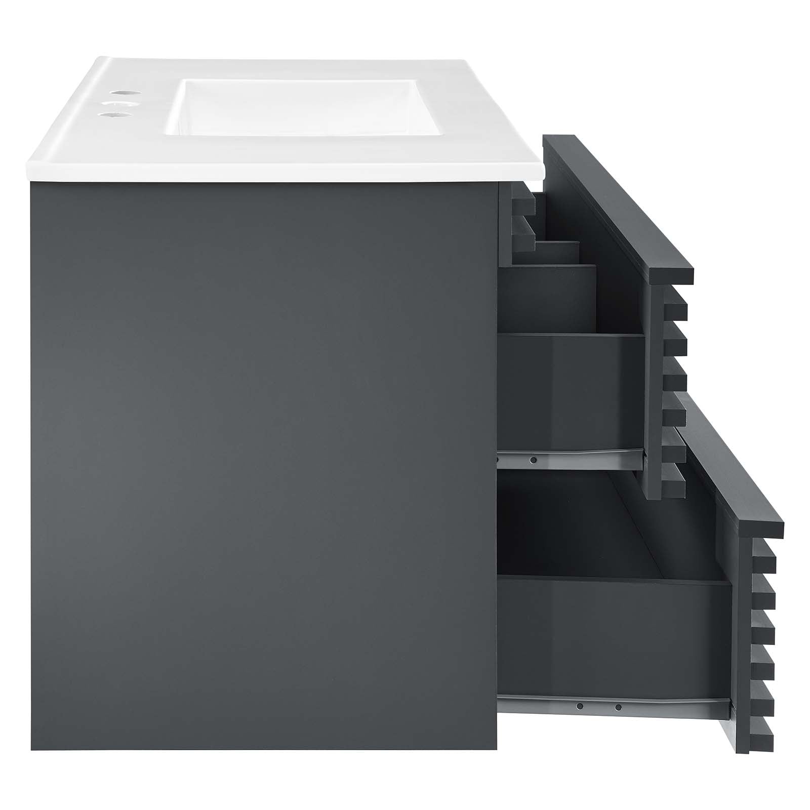 Modway Render 36" Wall-Mount Bathroom Vanity - EEI-4436 | Bathroom Accessories | Modishstore - 36