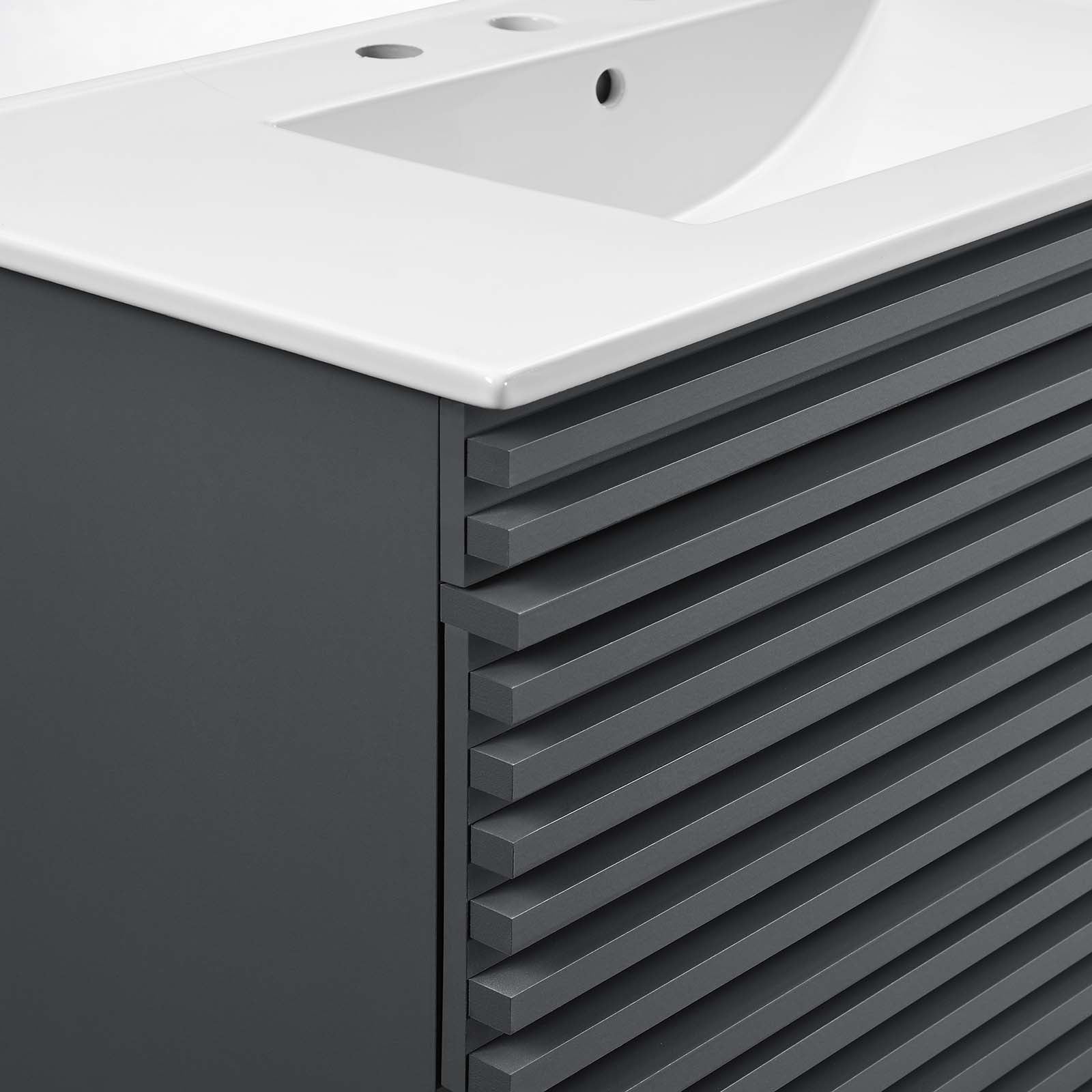 Modway Render 36" Wall-Mount Bathroom Vanity - EEI-4436 | Bathroom Accessories | Modishstore - 38