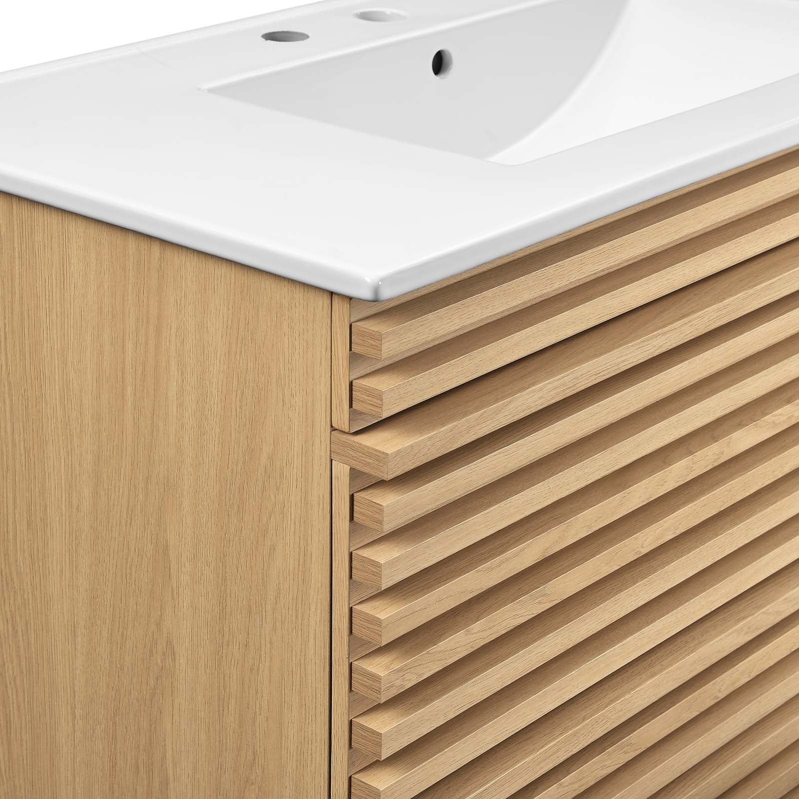 Modway Render 36" Wall-Mount Bathroom Vanity - EEI-4436 | Bathroom Accessories | Modishstore - 46