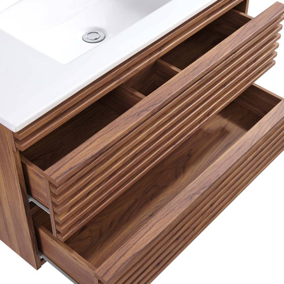 Modway Render 36" Wall-Mount Bathroom Vanity - EEI-4436 | Bathroom Accessories | Modishstore - 5