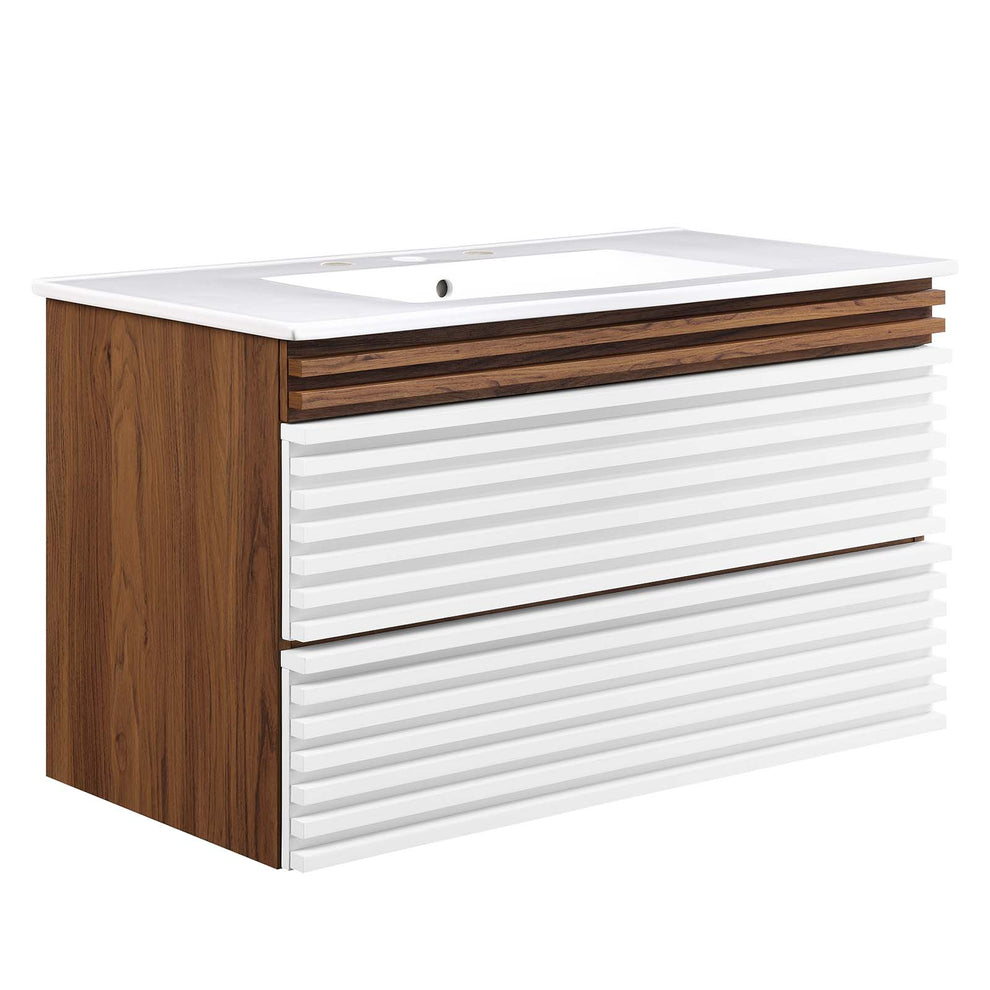 Modway Render 36" Wall-Mount Bathroom Vanity - EEI-4436 | Bathroom Accessories | Modishstore - 53