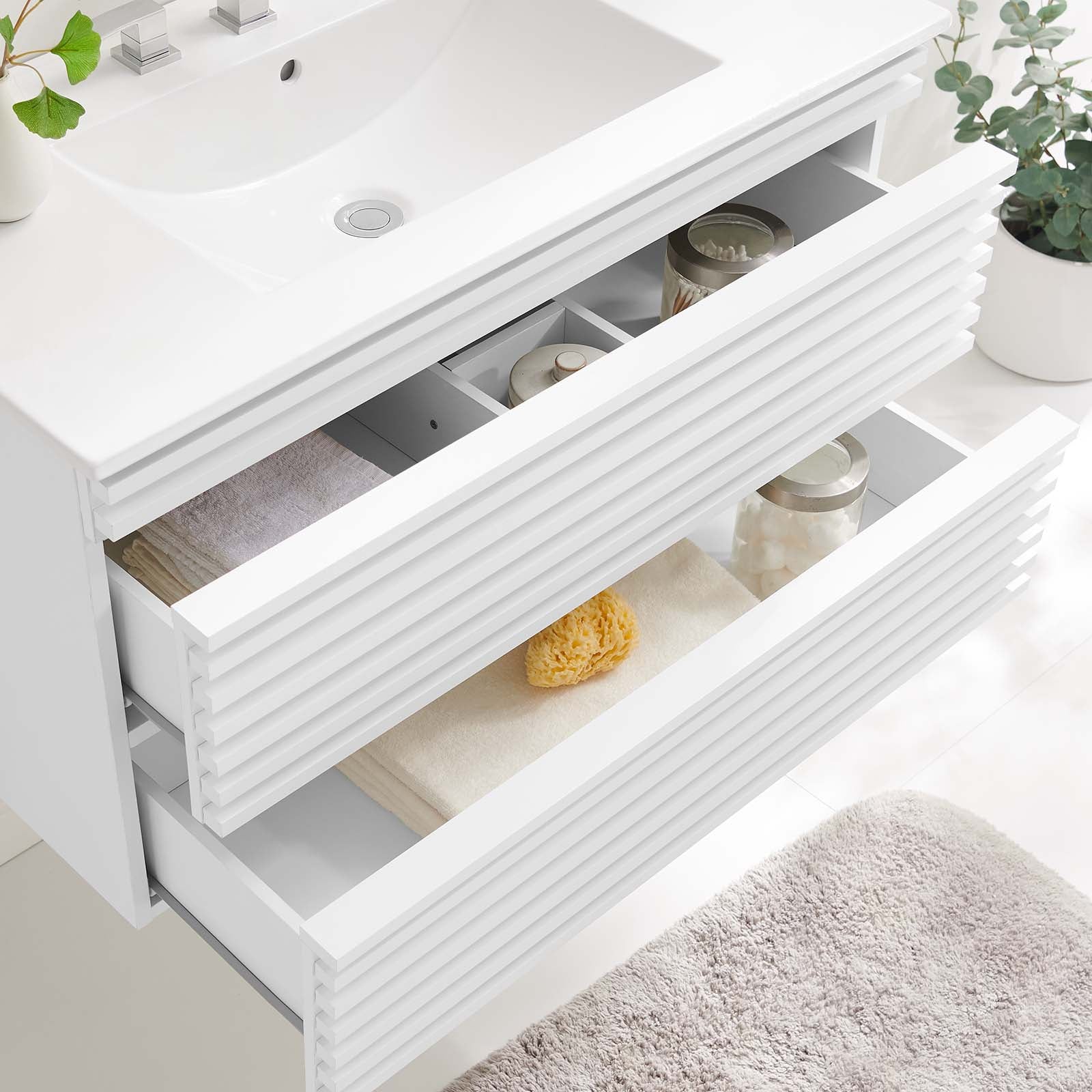 Modway Render 36" Wall-Mount Bathroom Vanity - EEI-4436 | Bathroom Accessories | Modishstore - 56