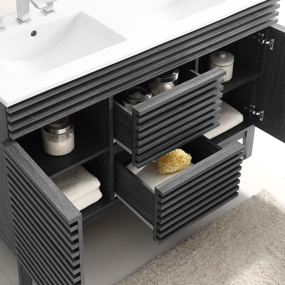 Modway Render 48" Double Sink Bathroom Vanity - EEI-4441 | Bathroom Accessories | Modishstore - 17
