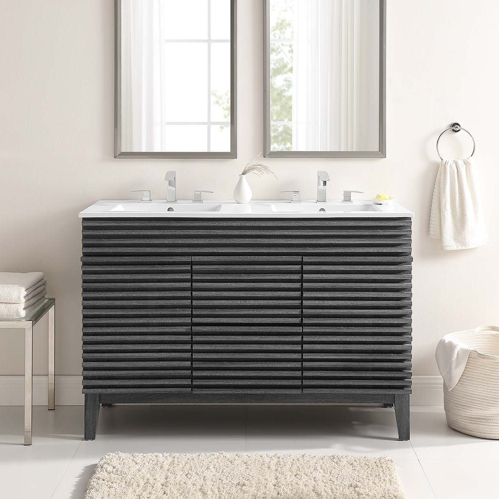 Modway Render 48" Double Sink Bathroom Vanity - EEI-4441 | Bathroom Accessories | Modishstore - 18