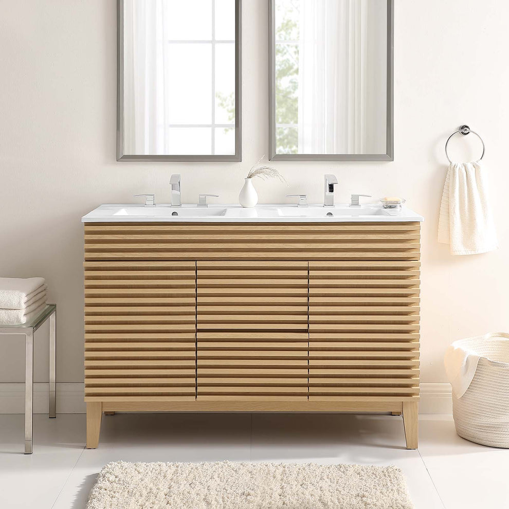 Modway Render 48" Double Sink Bathroom Vanity - EEI-4441 | Bathroom Accessories | Modishstore - 38