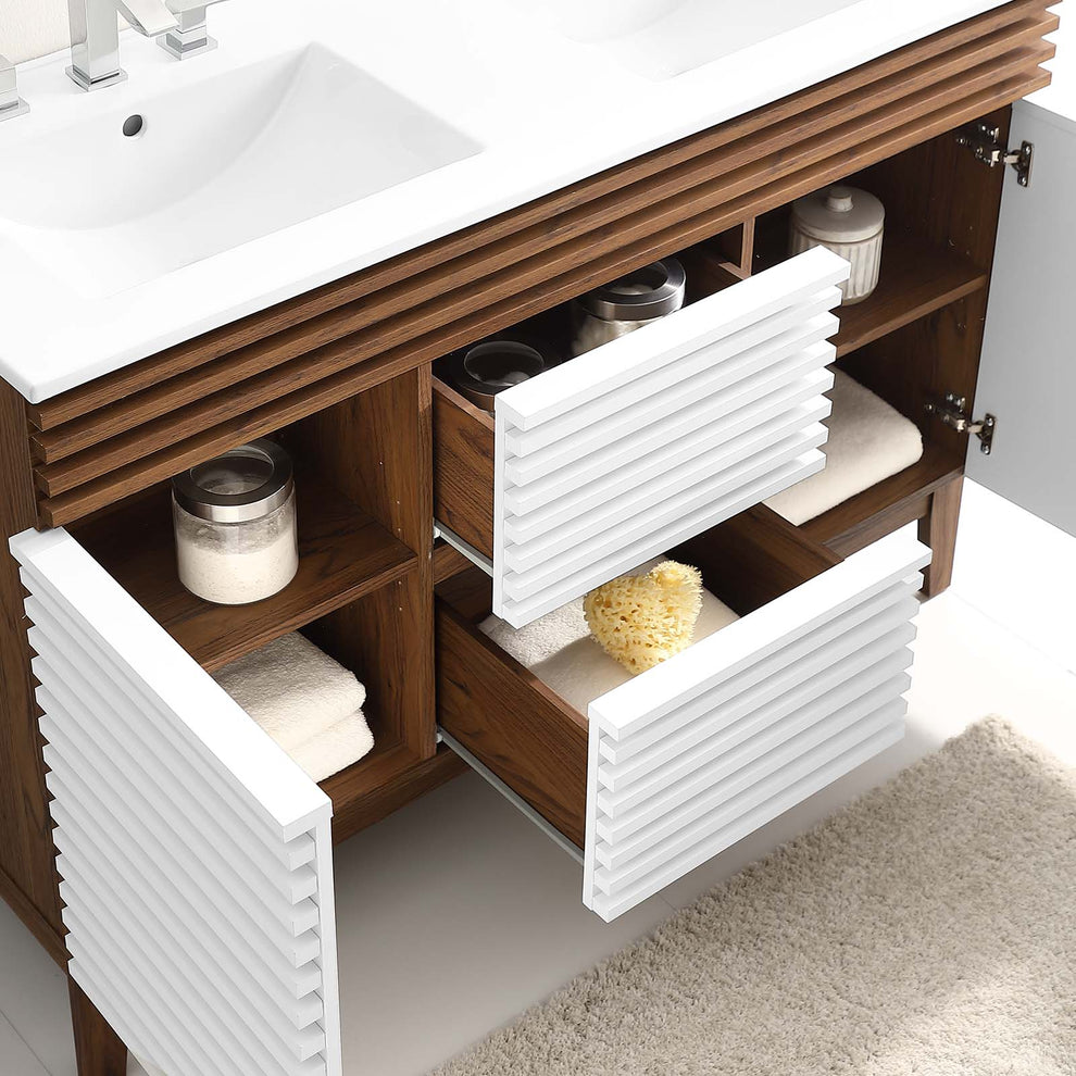 Modway Render 48" Double Sink Bathroom Vanity - EEI-4441 | Bathroom Accessories | Modishstore - 47