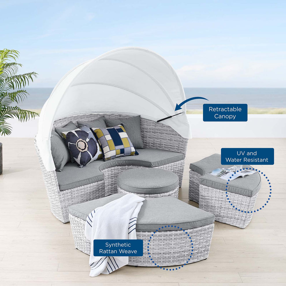 Scottsdale Canopy Outdoor Patio Daybed By Modway - EEI-4442 | Outdoor Patio Daybed | Modishstore - 8