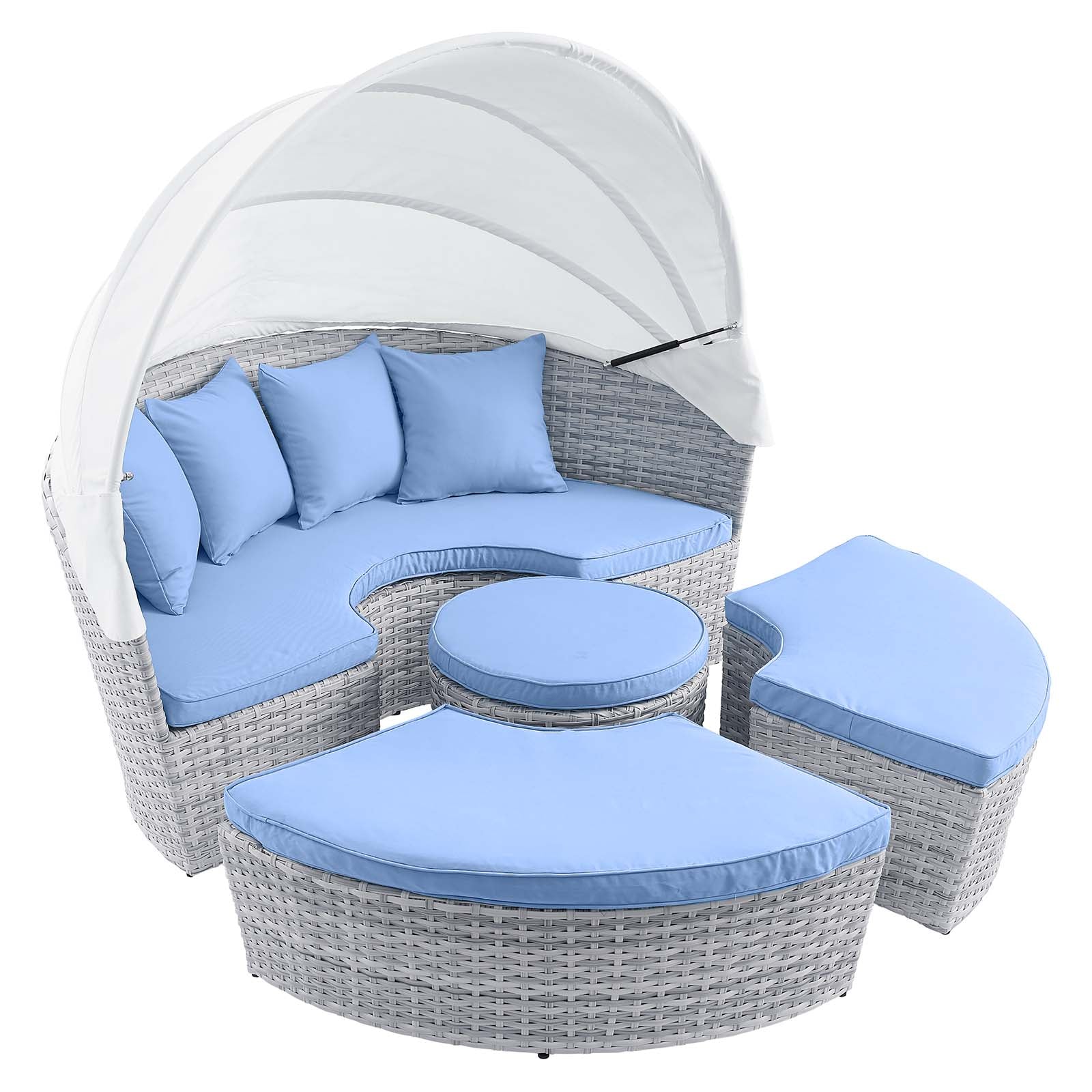 Scottsdale Canopy Outdoor Patio Daybed By Modway | Outdoor Patio Daybed | Modishstore-10