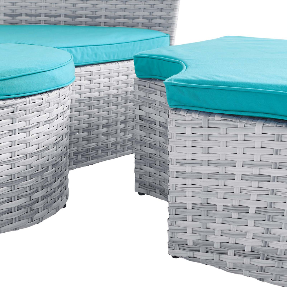 Scottsdale Canopy Sunbrella® Outdoor Patio Daybed By Modway - EEI-4443 | Outdoor Patio Daybed | Modishstore - 4