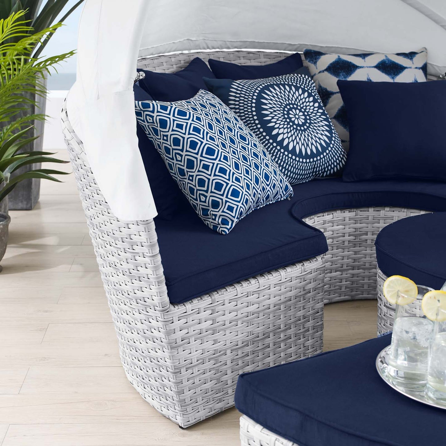 Scottsdale Canopy Sunbrella® Outdoor Patio Daybed By Modway | Outdoor Patio Daybed | Modishstore-15