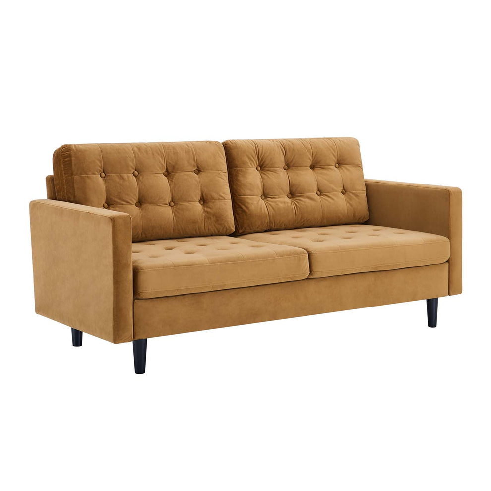 Modway Exalt Tufted Performance Velvet Sofa - EEI-4444 | Sofas | Modishstore - 1