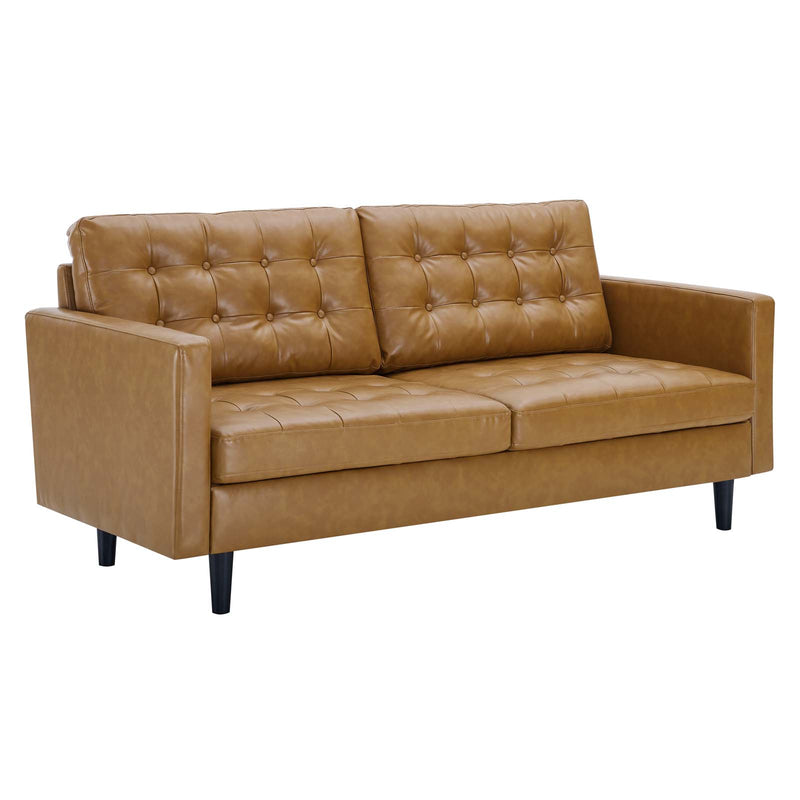 Modway Exalt Tufted Vegan Leather Sofa | Sofas | Modishstore
