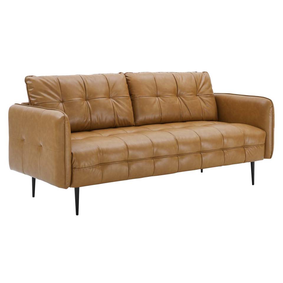 Modway Cameron Tufted Vegan Leather Sofa - EEI-4452 | Sofas | Modishstore - 2