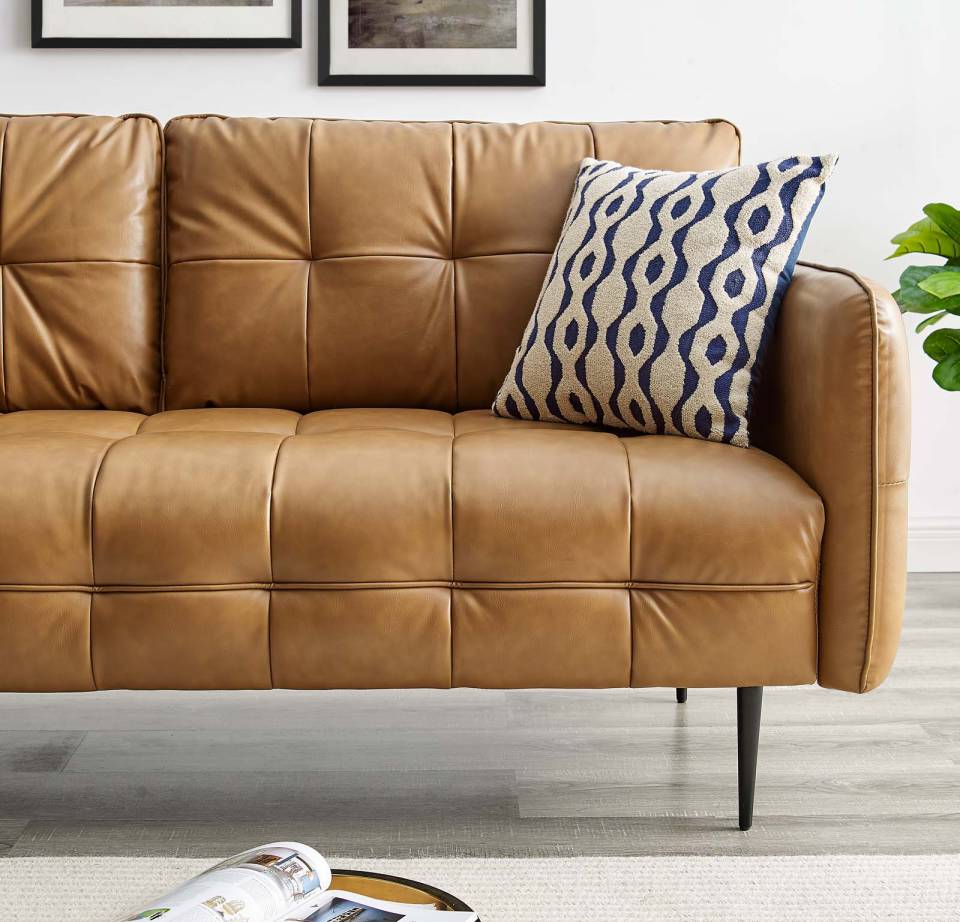 Modway Cameron Tufted Vegan Leather Sofa - EEI-4452 | Sofas | Modishstore - 9
