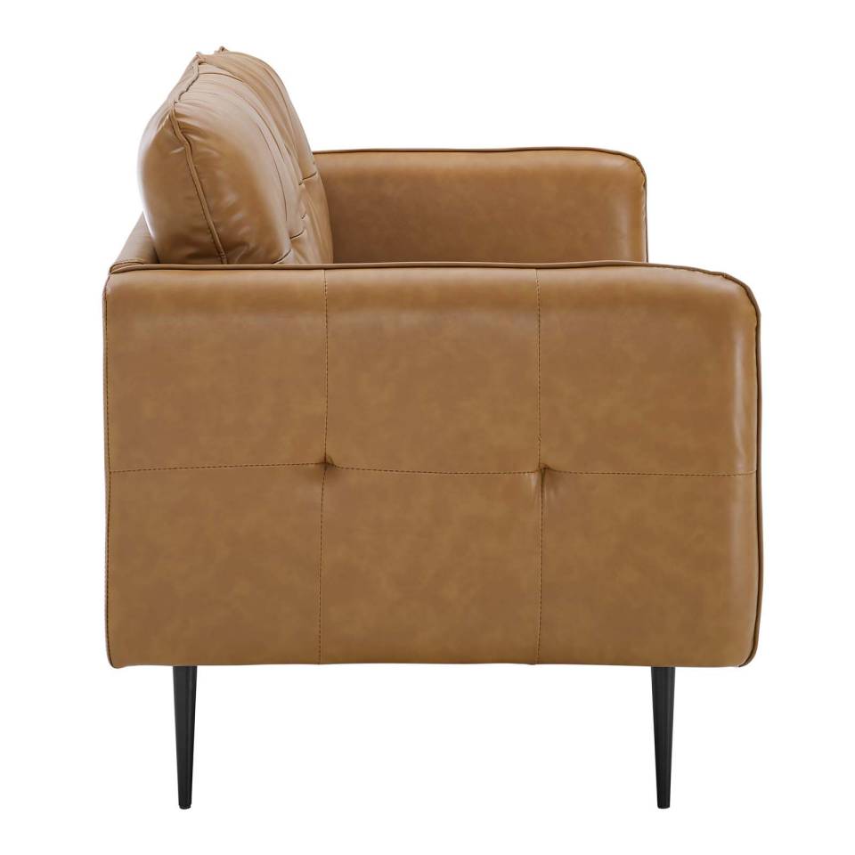 Modway Cameron Tufted Vegan Leather Sofa - EEI-4452 | Sofas | Modishstore - 3