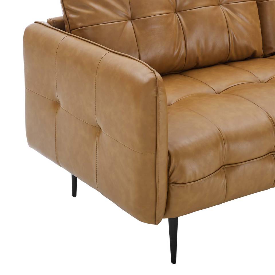 Modway Cameron Tufted Vegan Leather Sofa - EEI-4452 | Sofas | Modishstore - 6