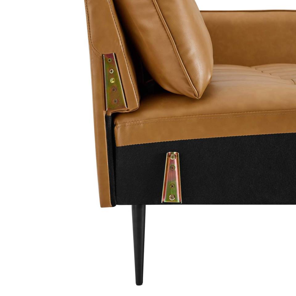 Modway Cameron Tufted Vegan Leather Sofa - EEI-4452 | Sofas | Modishstore - 8
