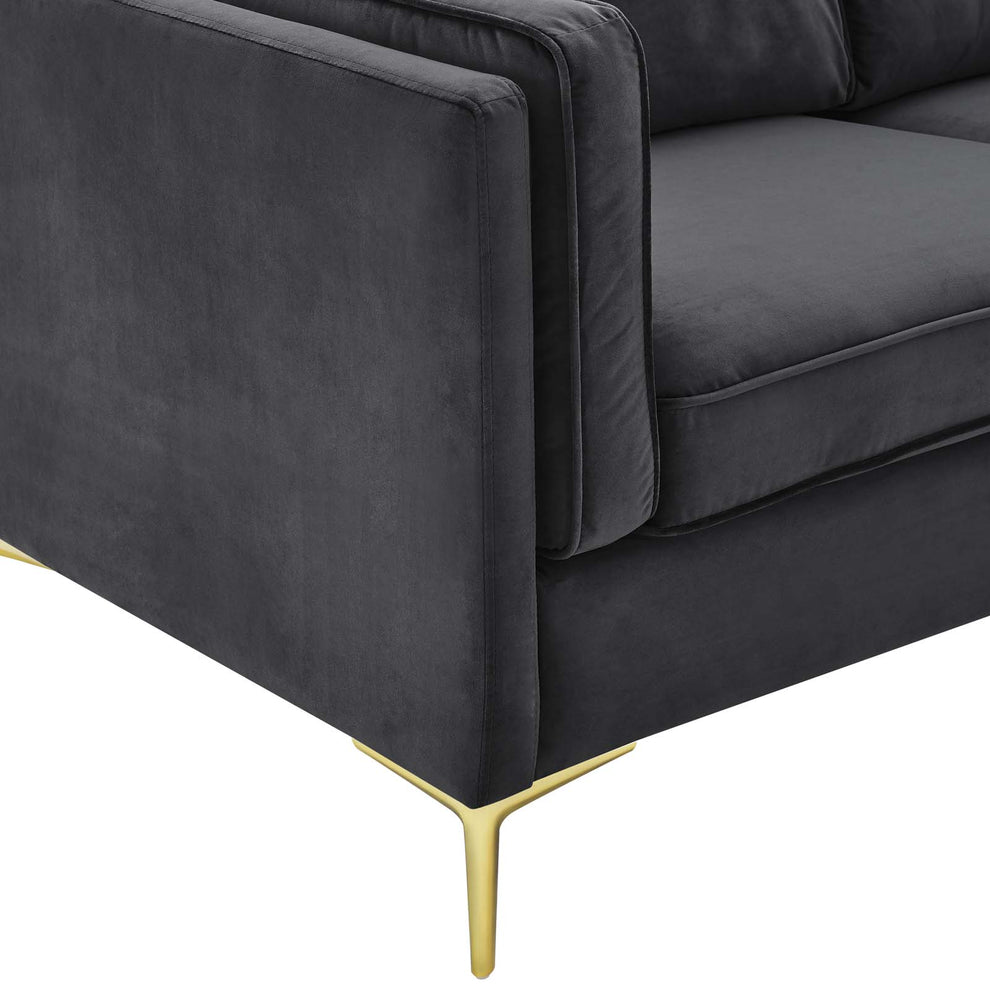 Kaiya Performance Velvet Sofa By Modway - EEI-4453 | Sofas | Modishstore - 10