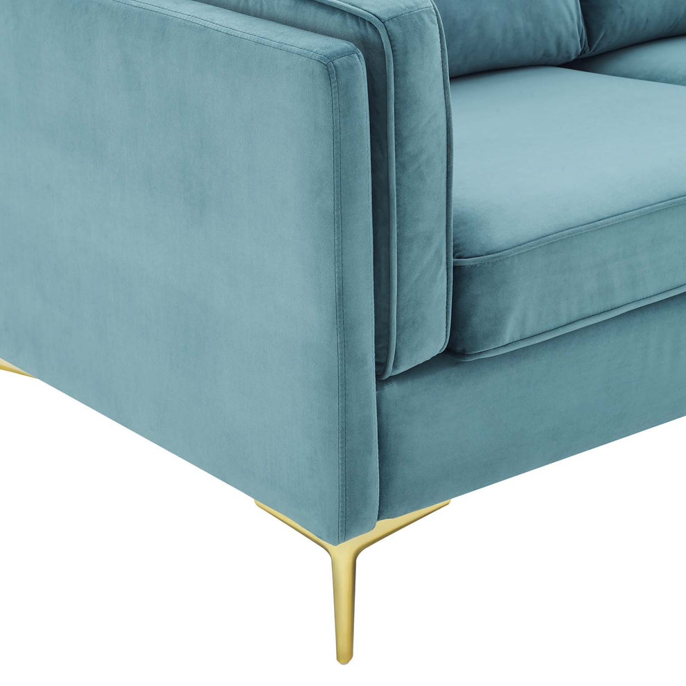 Kaiya Performance Velvet Sofa By Modway - EEI-4453 | Sofas | Modishstore - 4