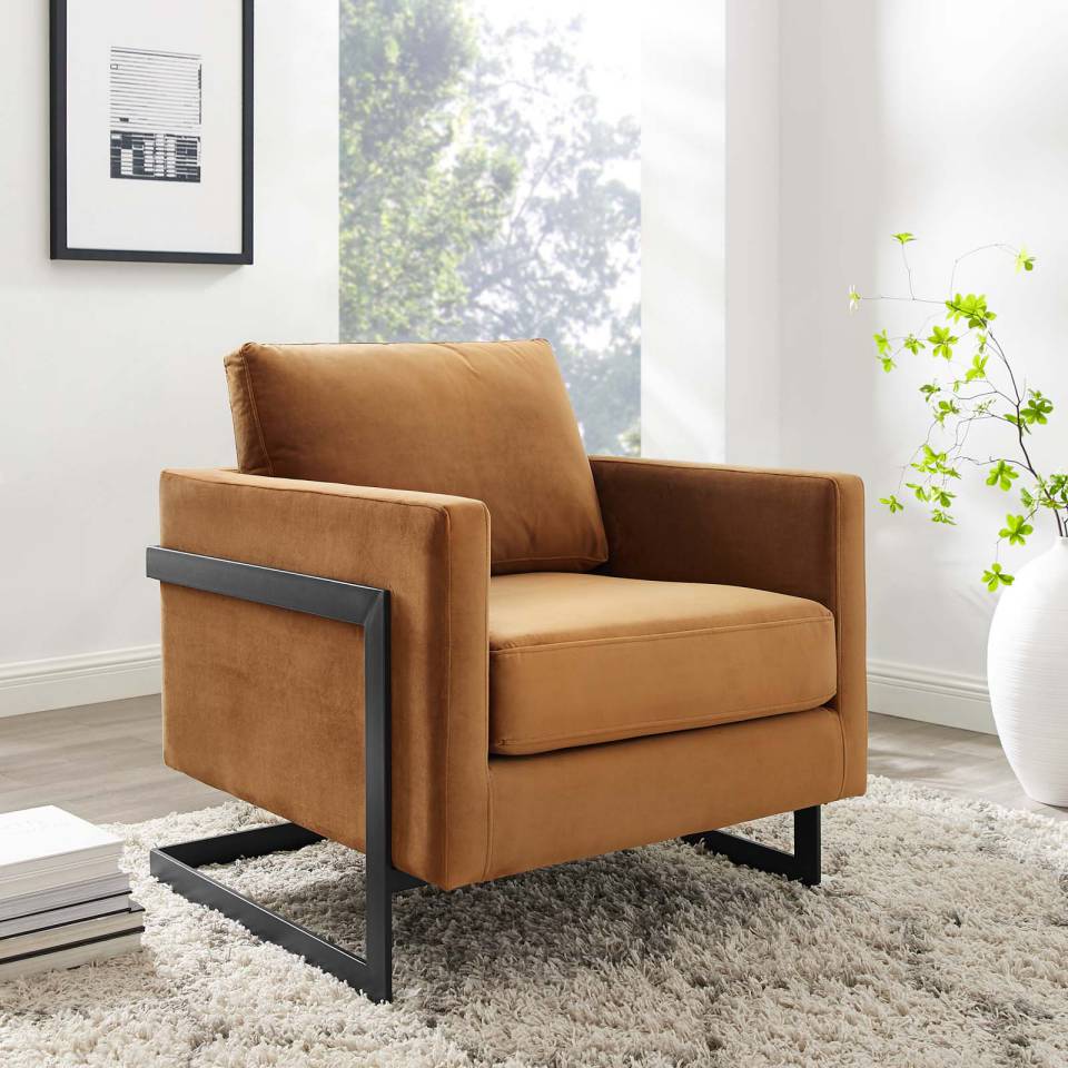 Modway Posse Performance Velvet Accent Chair - EEI-4457 | Accent Chairs | Modishstore - 1