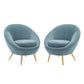Modway Circuit Accent Chair Performance Velvet Set of 2 - EEI-4484 | Accent Chairs | Modishstore - 2