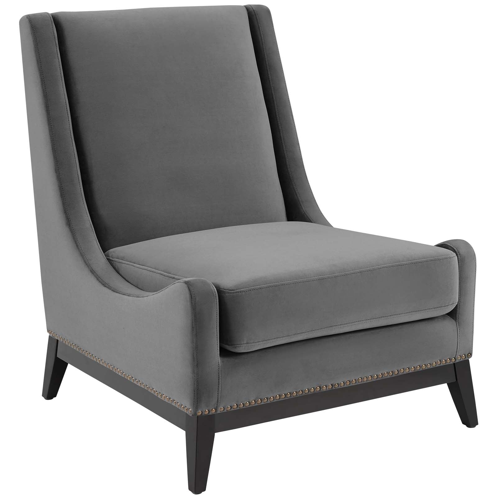 Confident Lounge Chair Upholstered Performance Velvet Set of 2 By Modway - EEI-4487 | Sofa Set | Modishstore - 3