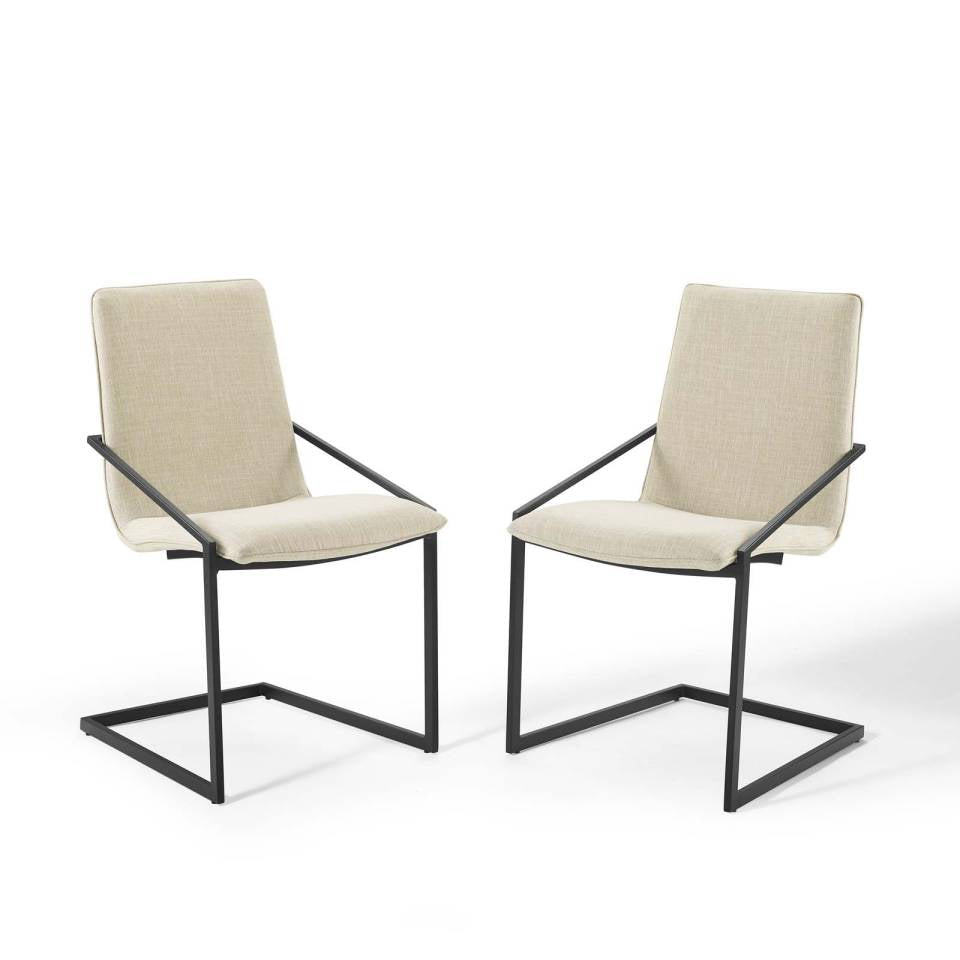Modway Pitch Dining Armchair Upholstered Fabric Set of 2 - EEI-4489 | Armchairs | Modishstore - 2