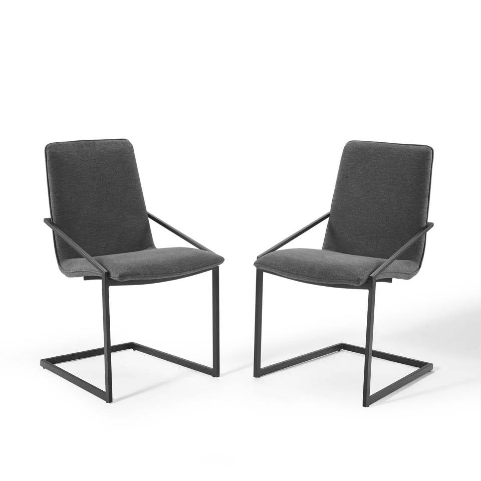 Modway Pitch Dining Armchair Upholstered Fabric Set of 2 - EEI-4489 | Armchairs | Modishstore - 8