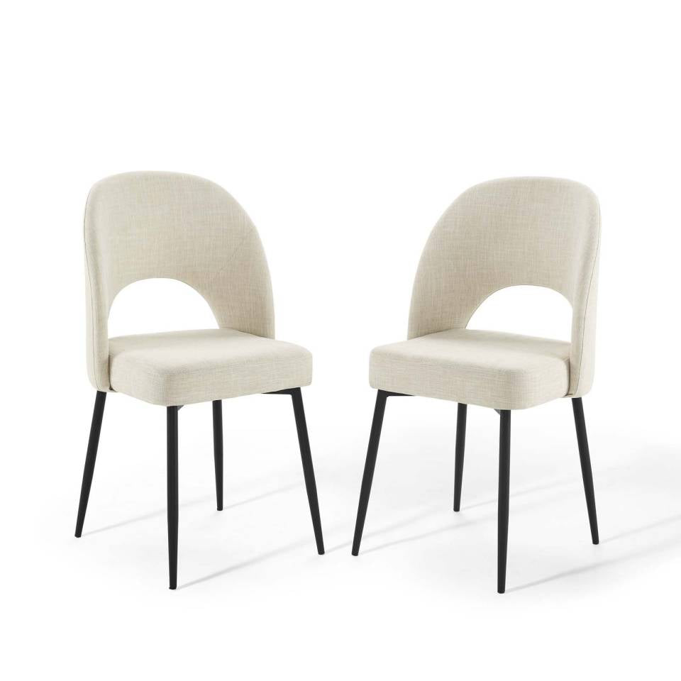 Modway Rouse Dining Side Chair Upholstered Fabric Set of 2 | Side Chairs | Modishstore-2