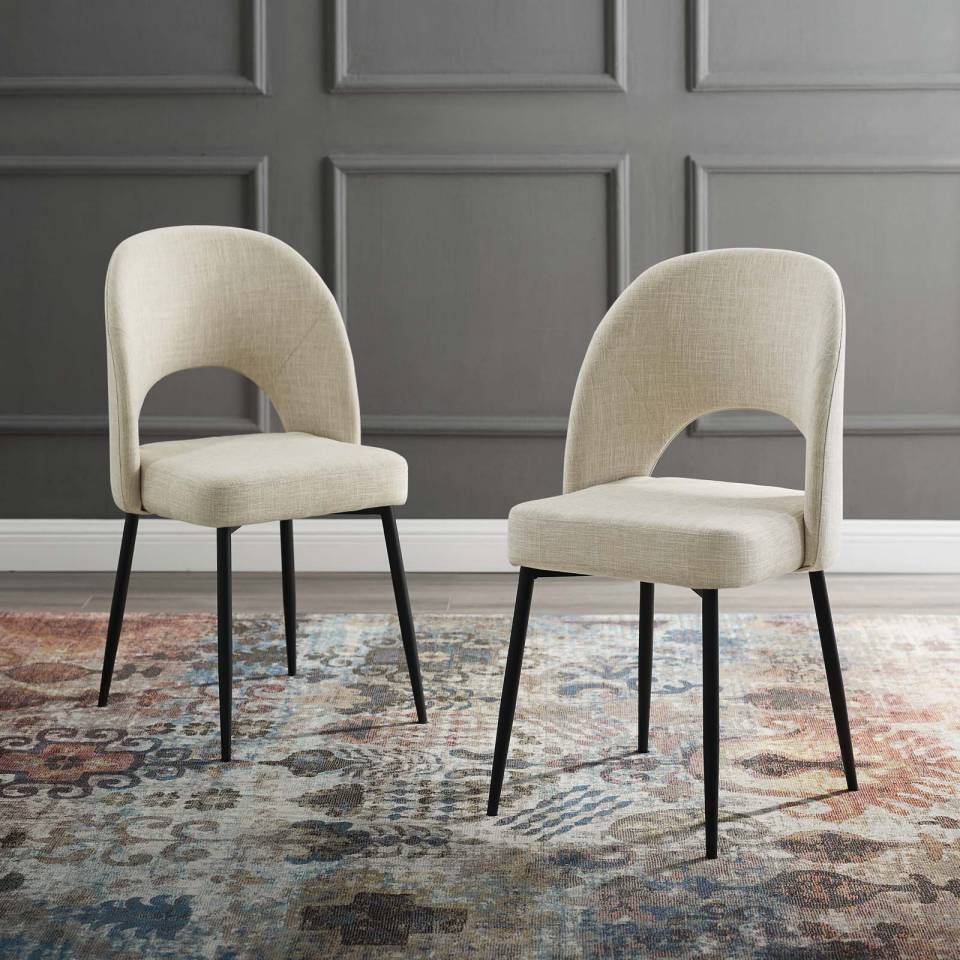 Modway Rouse Dining Side Chair Upholstered Fabric Set of 2 | Side Chairs | Modishstore