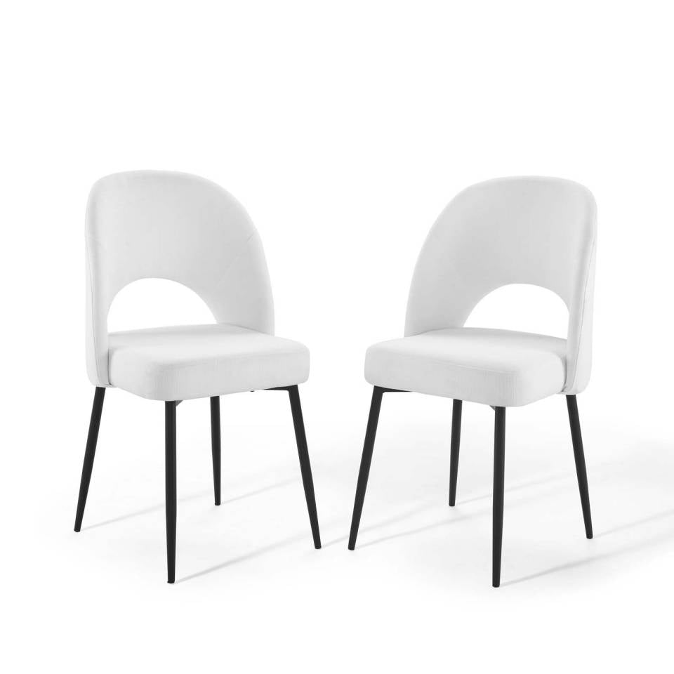 Modway Rouse Dining Side Chair Upholstered Fabric Set of 2 | Side Chairs | Modishstore-11