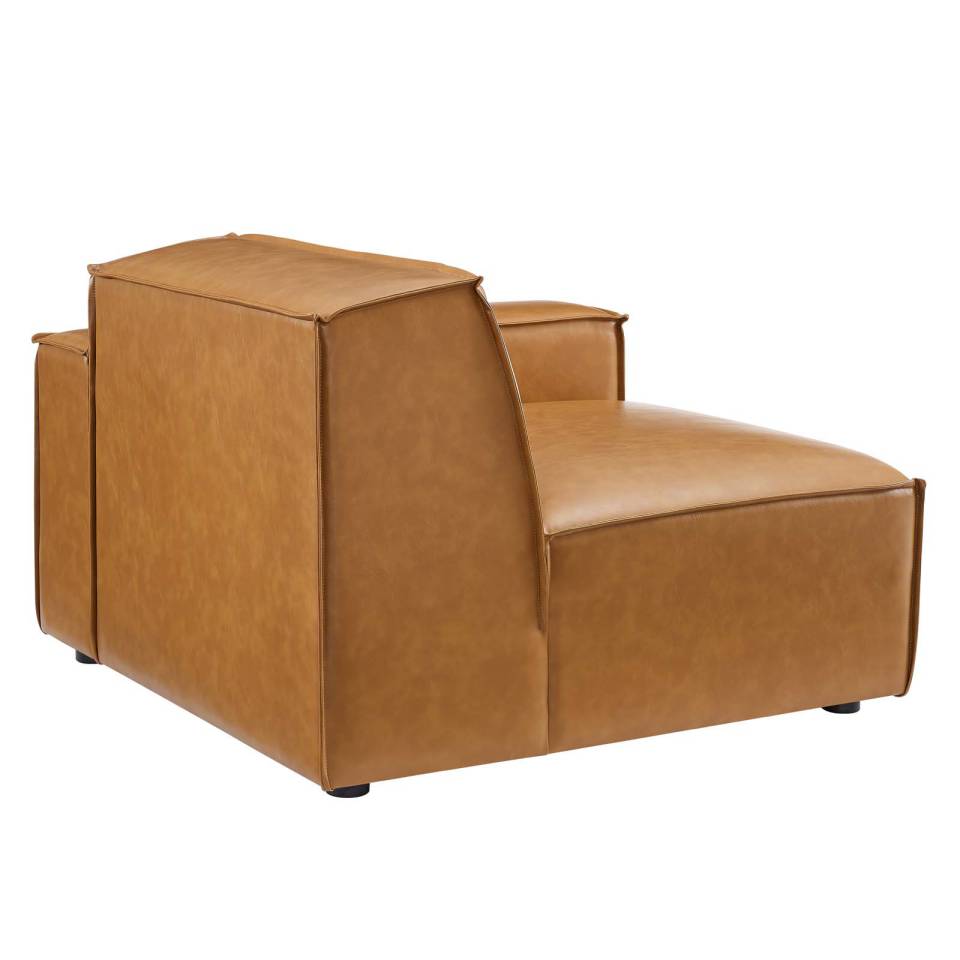Modway Restore Right-Arm Vegan Leather Sectional Sofa Chair - EEI-4492 | Sectional | Modishstore - 6