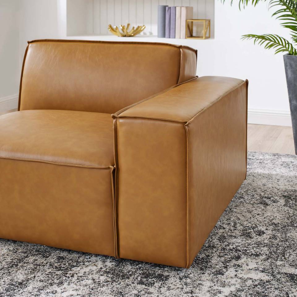Modway Restore Right-Arm Vegan Leather Sectional Sofa Chair - EEI-4492 | Sectional | Modishstore - 3