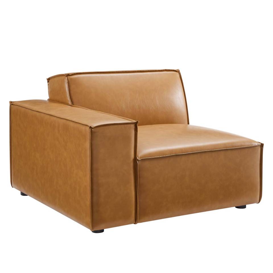 Modway Restore Left-Arm Vegan Leather Sectional Sofa Chair - EEI-4493 | Sectional | Modishstore - 5