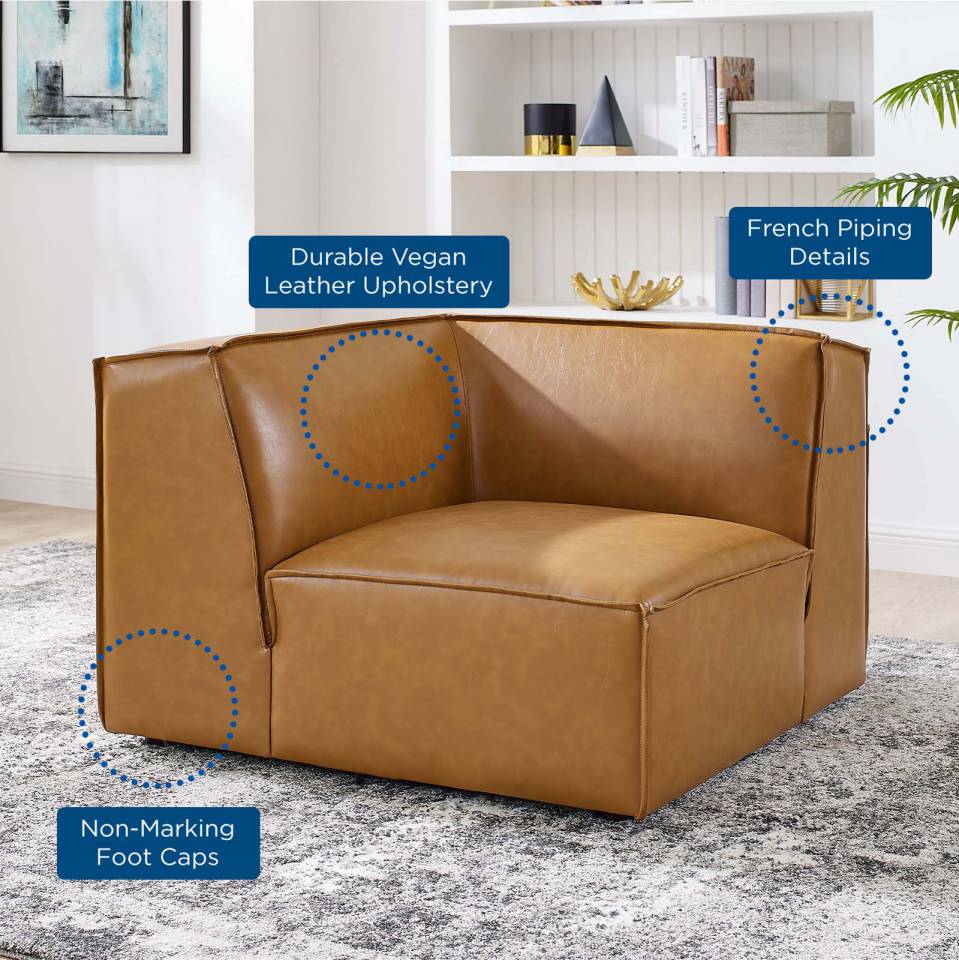 Modway Restore Vegan Leather Sectional Sofa Corner Chair - EEI-4494 | Lounge Chairs | Modishstore - 8