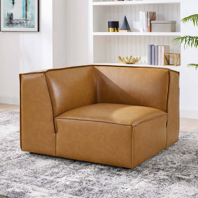 Modway Restore Vegan Leather Sectional Sofa Corner Chair | Side Chairs | Modishstore