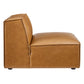 Modway Restore Vegan Leather Sectional Sofa Armless Chair | Chairs & Recliners | Modishstore-6