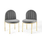 Modway Isla Dining Side Chair Performance Velvet Set of 2 - EEI-4503 | Side Chairs | Modishstore - 9