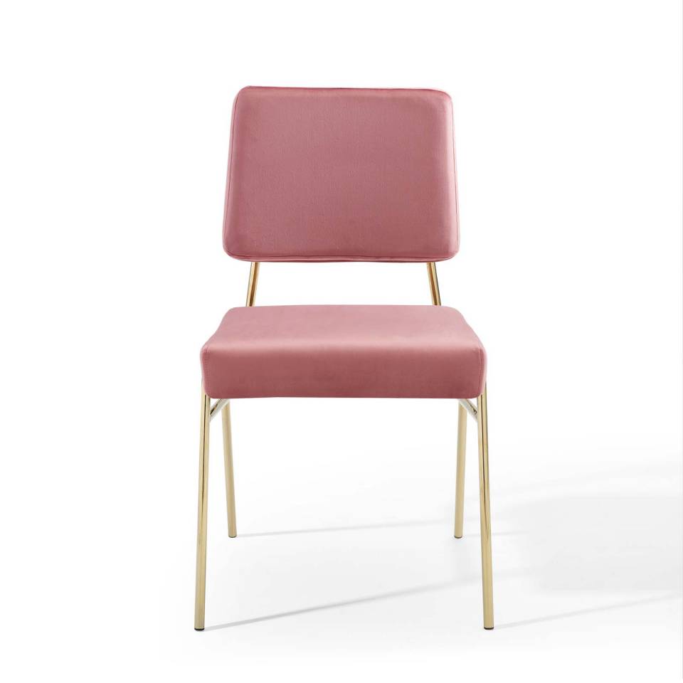 Modway Craft Dining Side Chair Performance Velvet Set of 2 - EEI-4505 | Side Chairs | Modishstore - 6