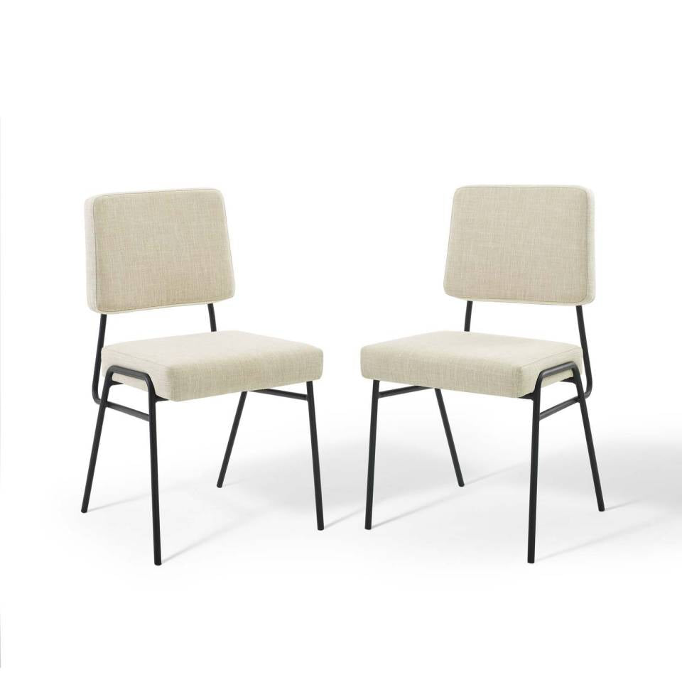 Modway Craft Dining Side Chair Upholstered Fabric Set of 2 | Side Chairs | Modishstore-2