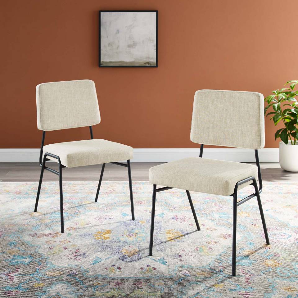 Modway Craft Dining Side Chair Upholstered Fabric Set of 2 - EEI-4506 | Side Chairs | Modishstore - 1