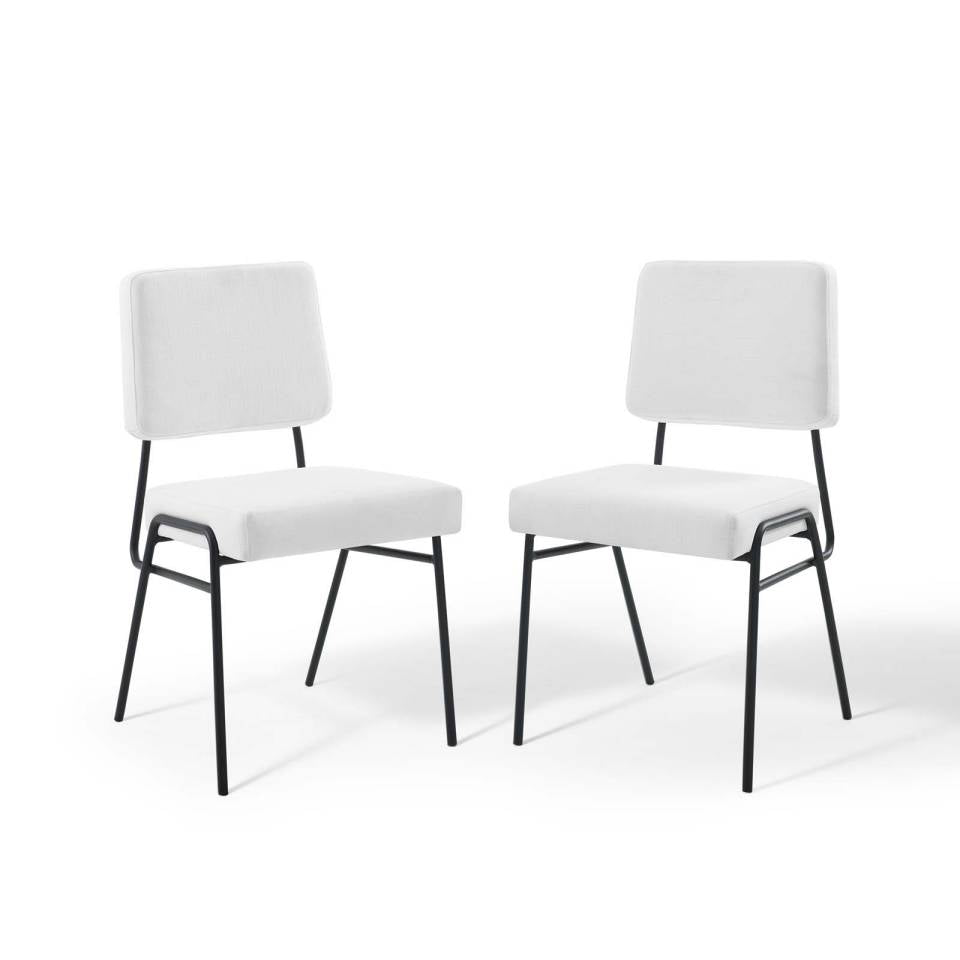 Modway Craft Dining Side Chair Upholstered Fabric Set of 2 | Side Chairs | Modishstore-11
