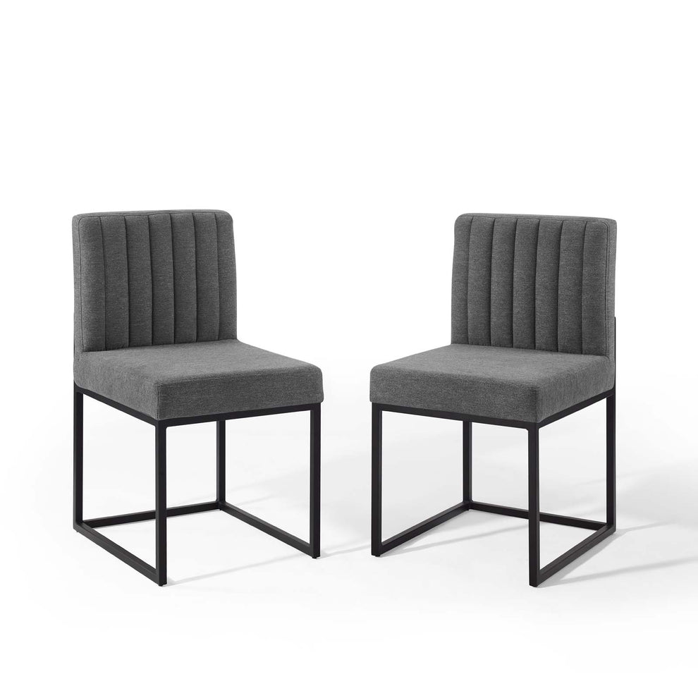 Modway Carriage Dining Chair Upholstered Fabric Set of 2 - EEI-4508 | Dining Chairs | Modishstore - 10