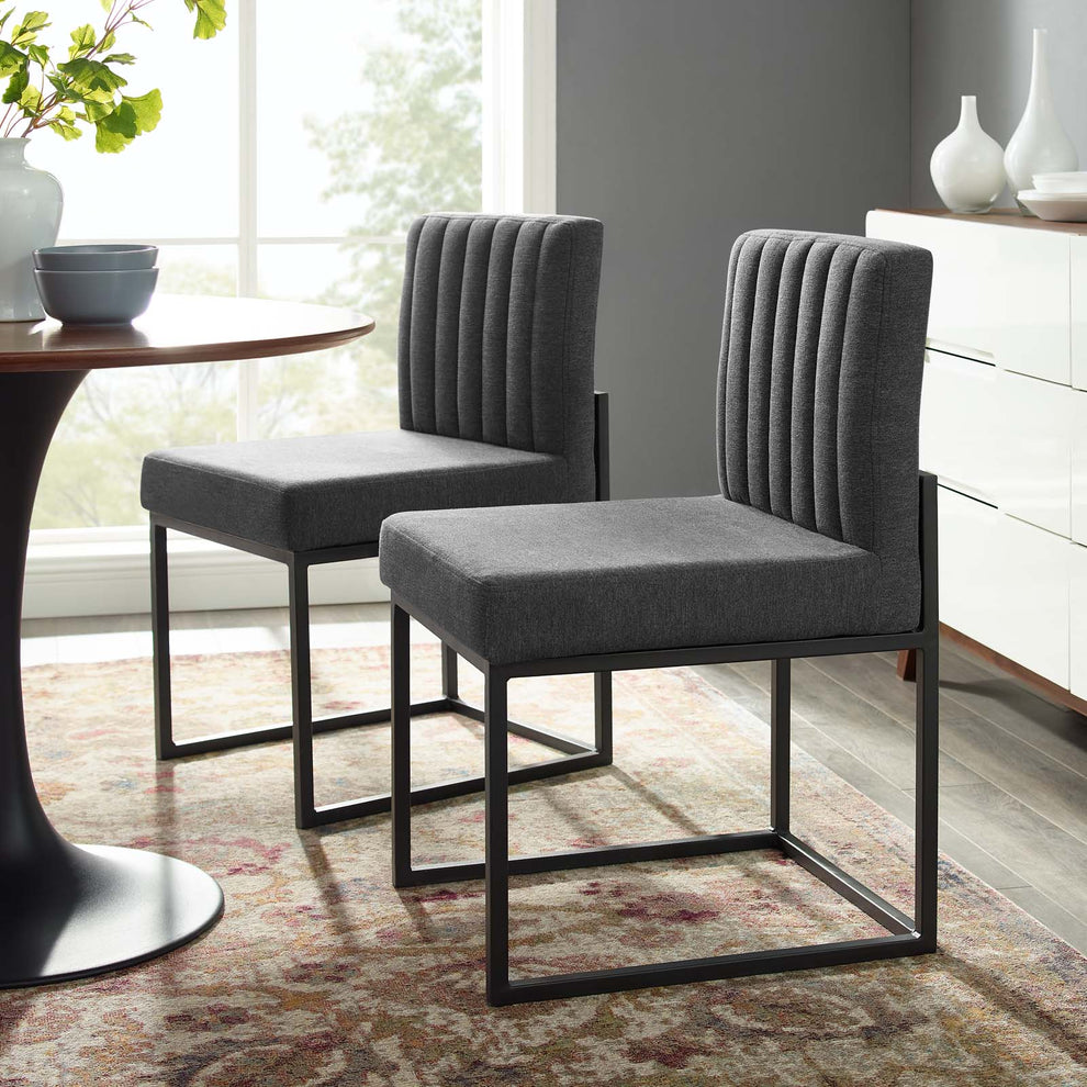 Modway Carriage Dining Chair Upholstered Fabric Set of 2 - EEI-4508 | Dining Chairs | Modishstore - 16