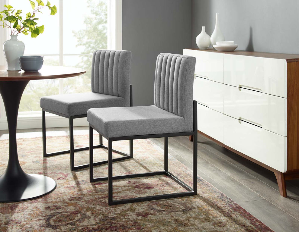 Modway Carriage Dining Chair Upholstered Fabric Set of 2 - EEI-4508 | Dining Chairs | Modishstore - 24