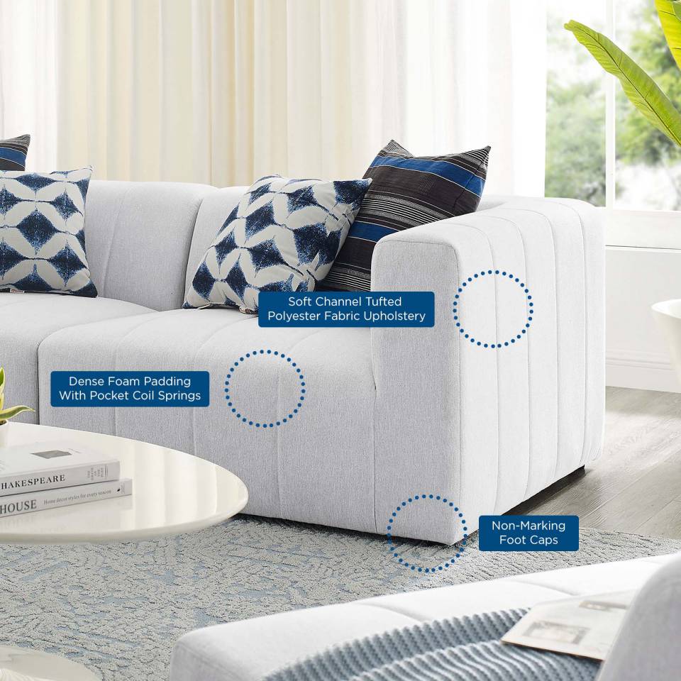 Modway Bartlett Upholstered Fabric Upholstered Fabric 2-Piece Loveseat - EEI-4512 | Loveseats | Modishstore - 3
