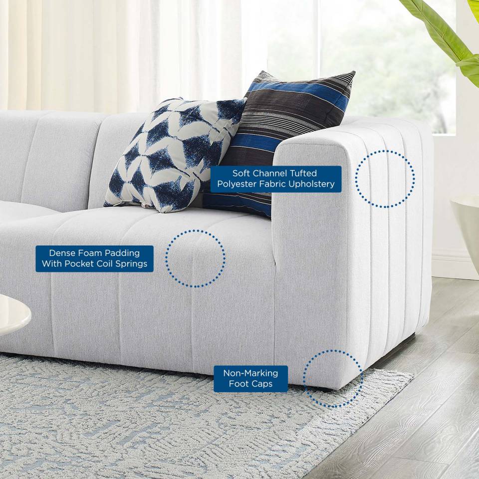Modway Bartlett Upholstered Fabric Upholstered Fabric 3-Piece Sofa - EEI-4514 | Sofas | Modishstore - 10