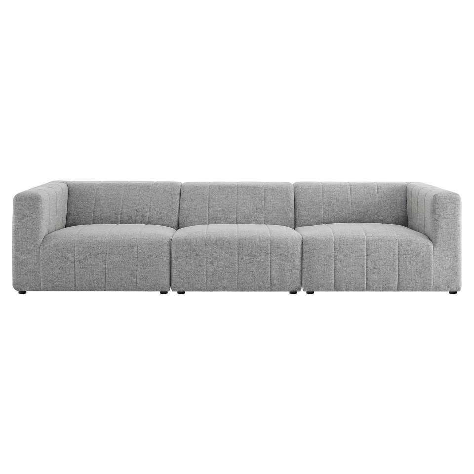 Modway Bartlett Upholstered Fabric Upholstered Fabric 3-Piece Sofa | Sofas | Modishstore-11